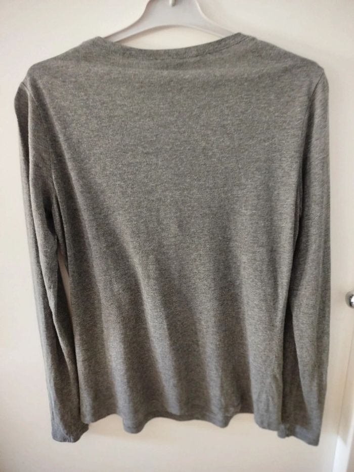 #tee shirt#manches longues#gris - photo numéro 3