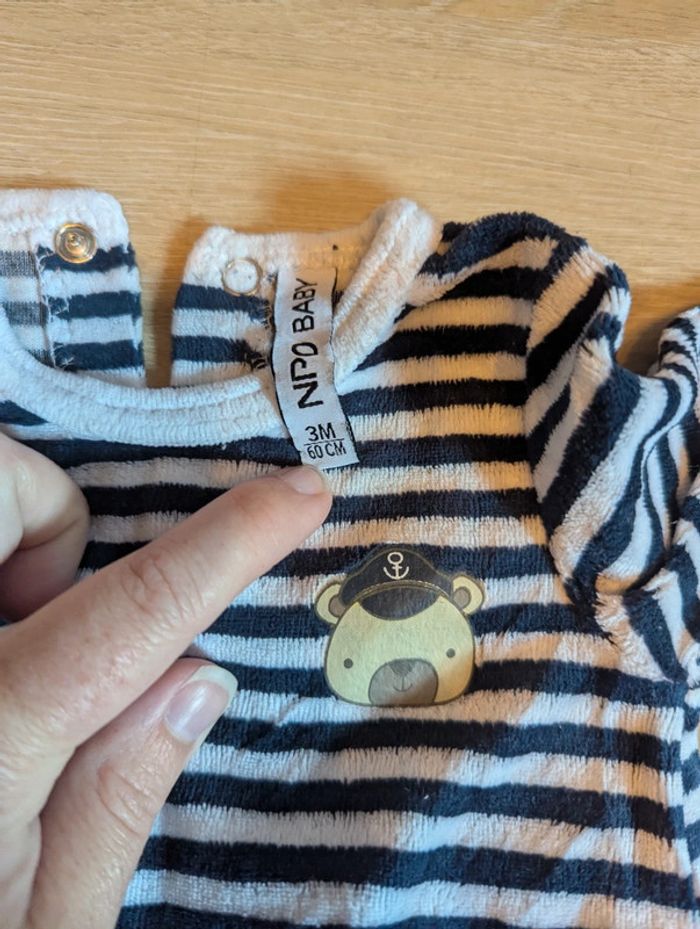 Pyjama NPO Baby 3 mois. - photo numéro 2