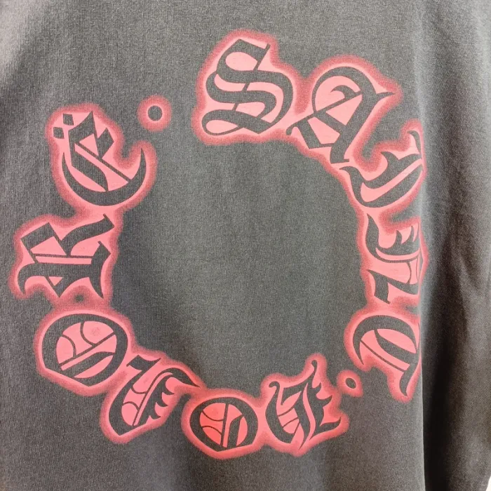 T-shirt oversize gris River Island Imprimé rouge Coton responsable Taille M neuf A812 - photo numéro 11