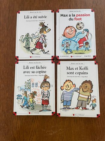 Quatre livres Lili et Max