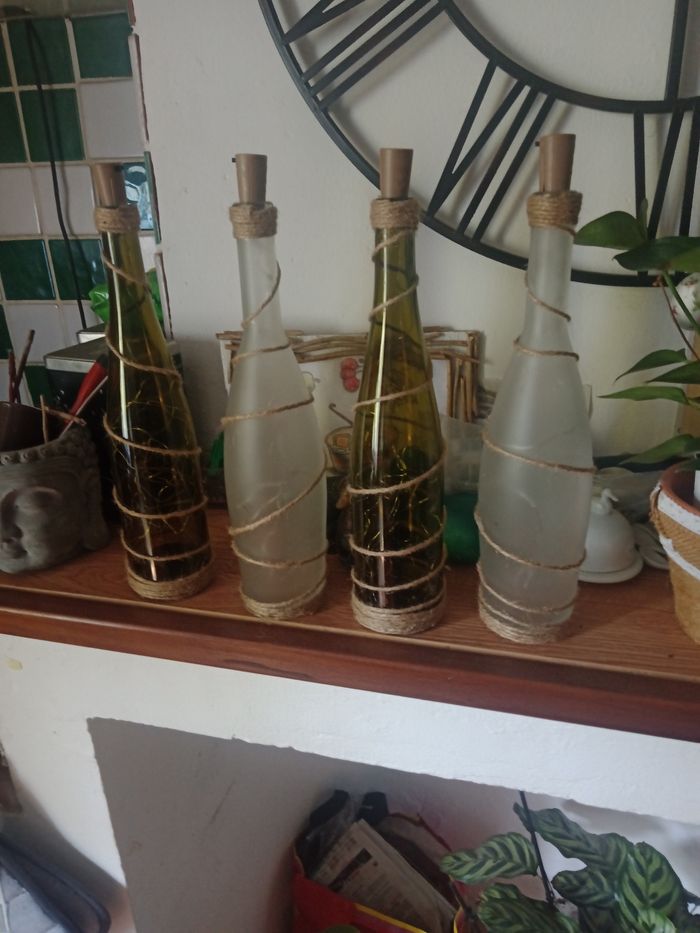 4 bouteilles décoratives - photo numéro 4