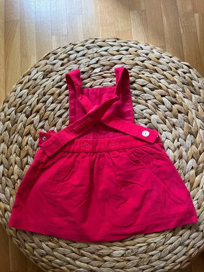 Robe croisée dans le dos rouge Jacadi 18mois - photo numéro 3