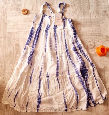 Robe longue en crepe 5 ans fille