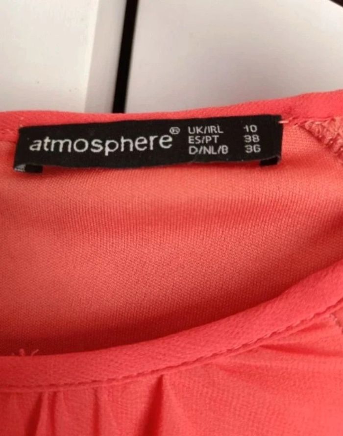 Robe corail " Atmosphère" T.38 - photo numéro 4