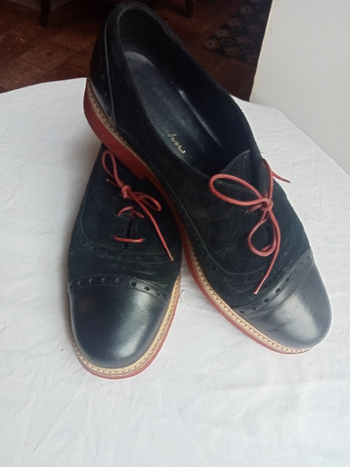 Derbies tout cuir semelle de crepe - photo numéro 2