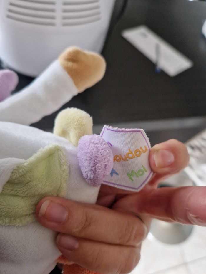 doudou Doudou et compagnie Ours Blanc activite DC1033 Arc en Ciel Eveil - photo numéro 2