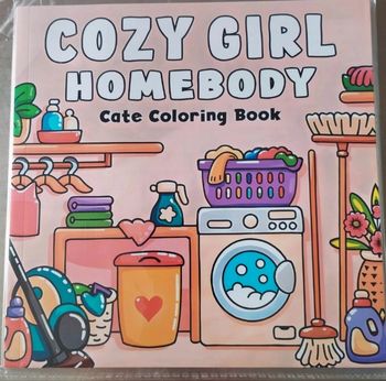 Livre coloriage cozy 24 pages colo neuf Cozy girl homebody