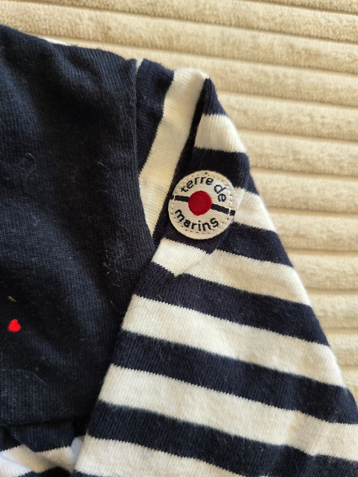 T-shirt marinière bébé 3 mois – Terre de Marins - photo numéro 4