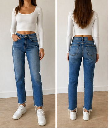 Jean Zara bleu taille 34