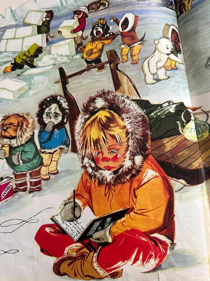 1980 Livre ancien Caroline au Pôle Nord Grands albums Hachette bd Pierre Probst - photo numéro 7