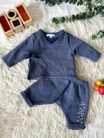 Ensemble Vertbaudet bleu marine