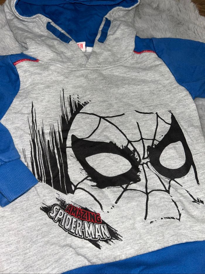 Pull Spider-Man bleu et gris - 3 ans - Marvel - photo numéro 2