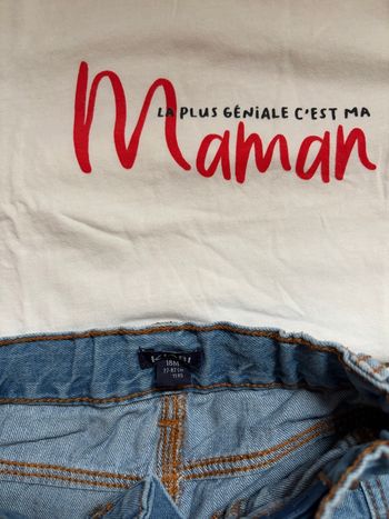 Lot pantalon avec tee-shirt 