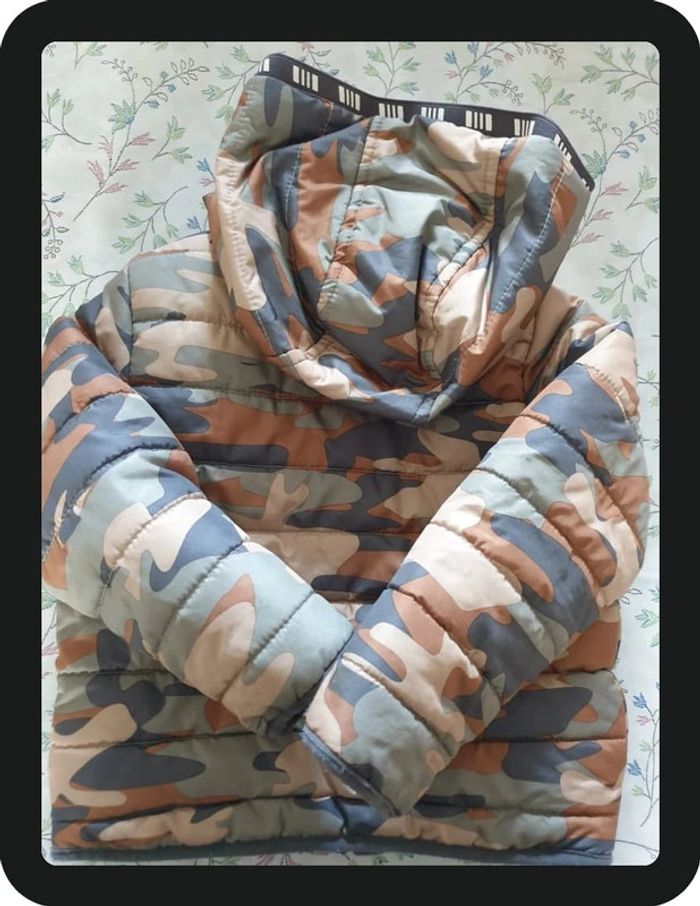 doudoune garçon camouflage kaki Kiabi 3 ans - photo numéro 5