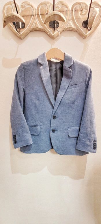 Veste blaser bleu gris