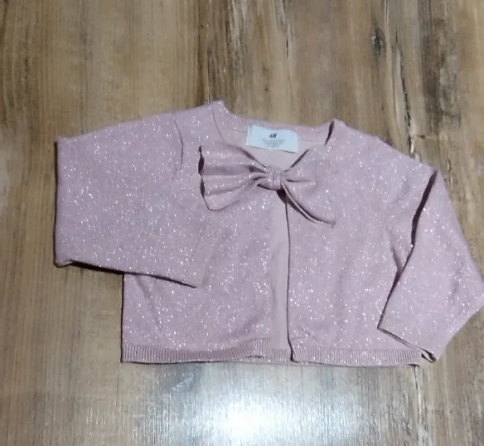 Boléro pailletée fille rose 2 ans H&m