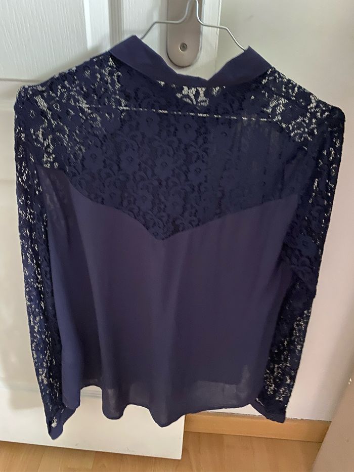 Chemise dentelle manches longues - photo numéro 2