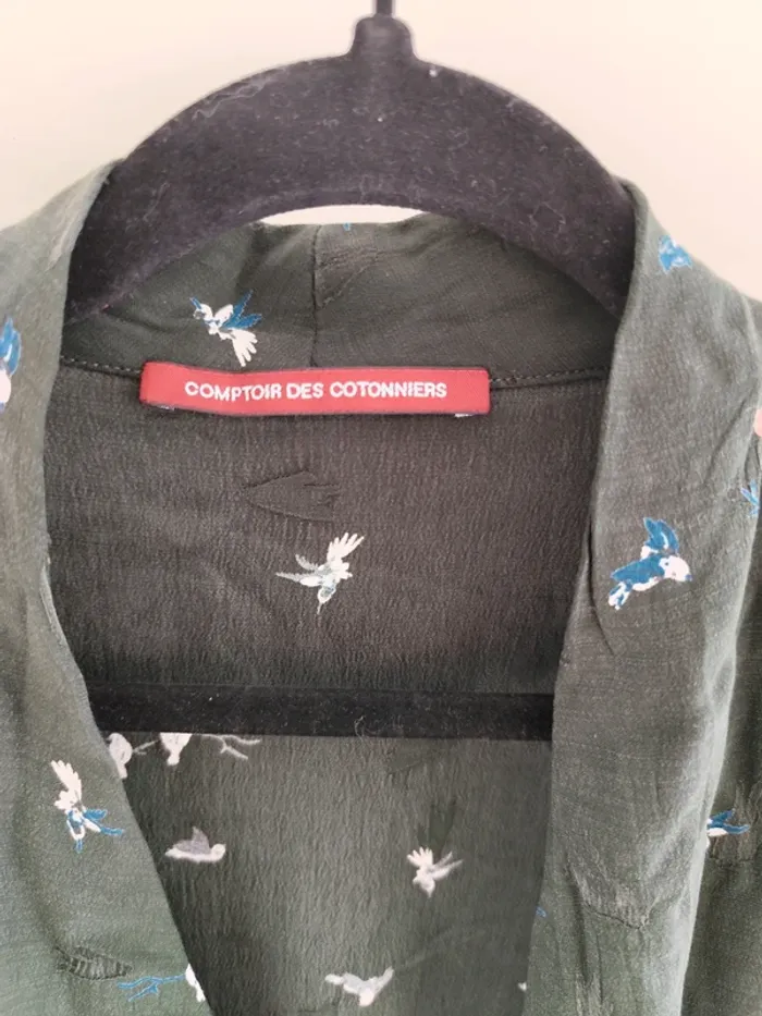 Belle blouse Comptoir des cotonniers modèle Big cœur style cache coeur 40 - photo numéro 7
