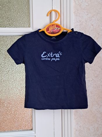 Tee-shirt MC garçon 18 mois