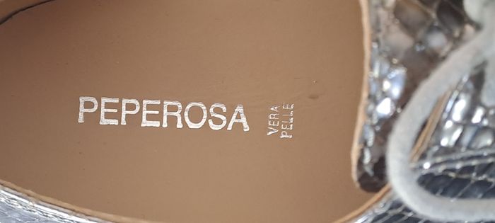 Baskets mocassins écaillé argenté femmes taille 36 Peperosa - photo numéro 9