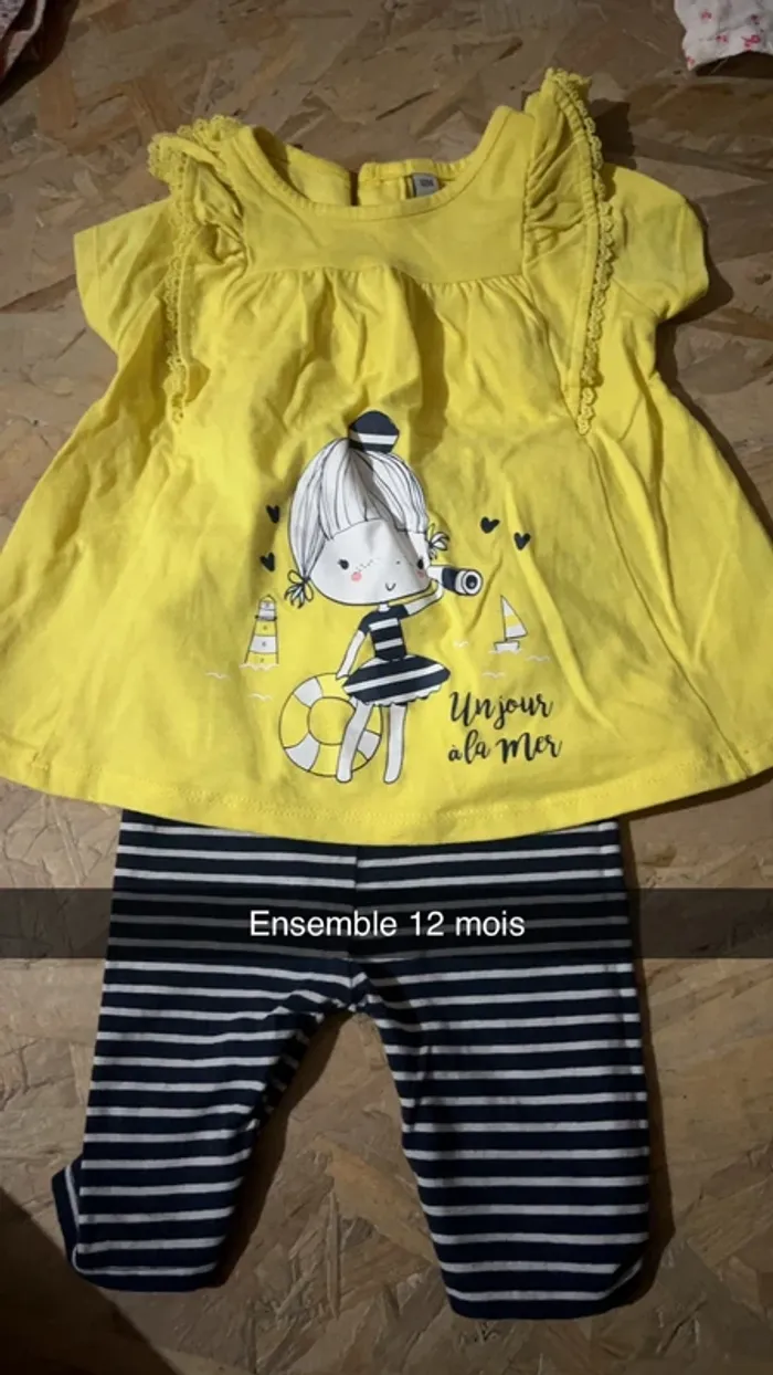 Ensemble 12 mois été fille