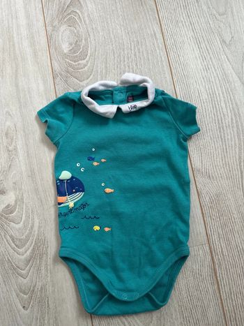 Bodie courte manche sergent major taille 6 mois bébé