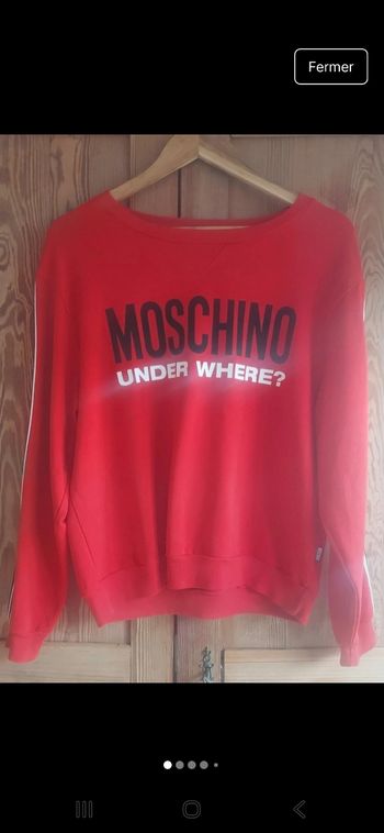 Sweat rouge MOSCHINO