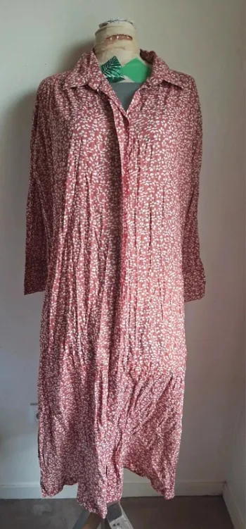 Robe longue imprimée - style bohème chic, Goa légère, neuve, taille M