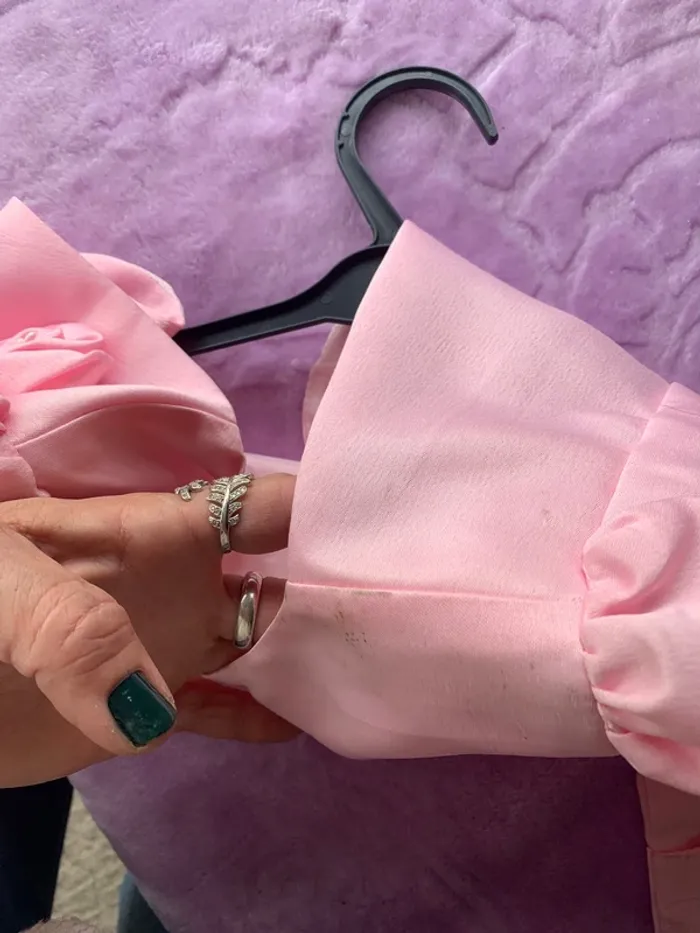 Veste boléros mariage cérémonie taille 6 ans fille , rose - photo numéro 4