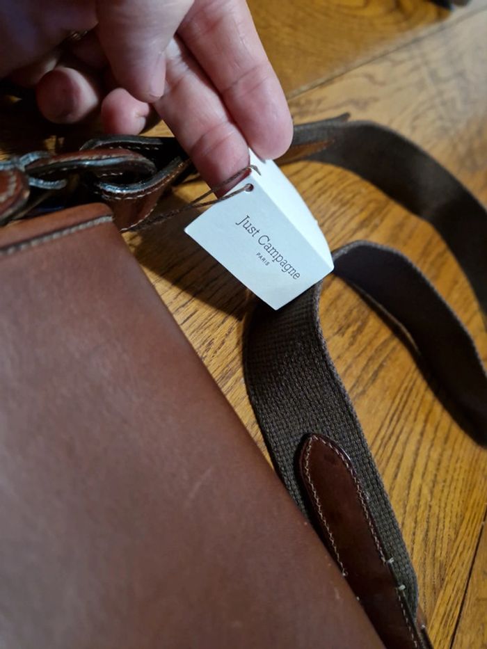 Sac bandoulière cuir Carlton Just Campagne neuf - photo numéro 4