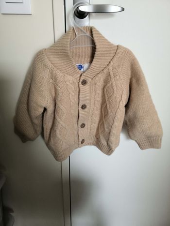 Gilet (Beige) 18 mois Mots d'enfants Neuf