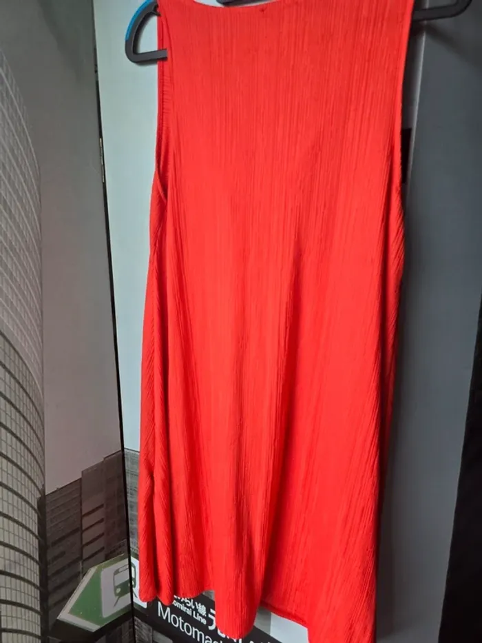 Robe Zara Rouge Orangé – Taille S – Très Bon État - photo numéro 3