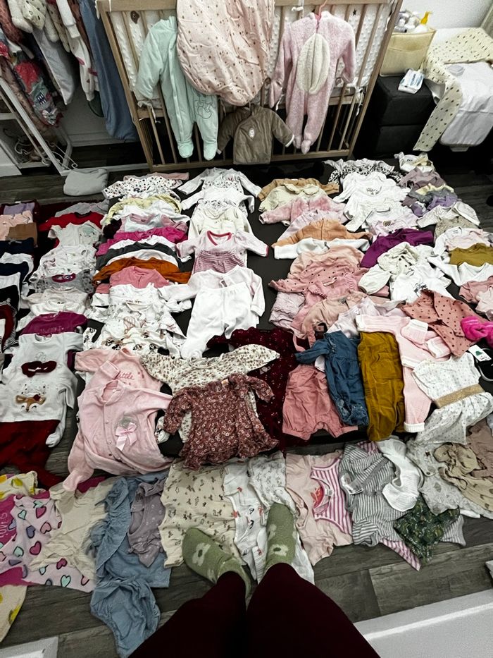 Énorme lot +163 articles – Bébé 0-6 mois– Hiver et été – Bon état - photo numéro 4