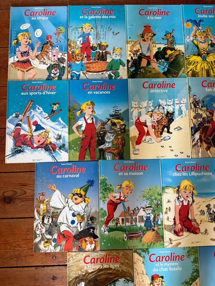 Lot de 17 livres bd Hachette albums Caroline Pierre Probst bords jaunes - photo numéro 4