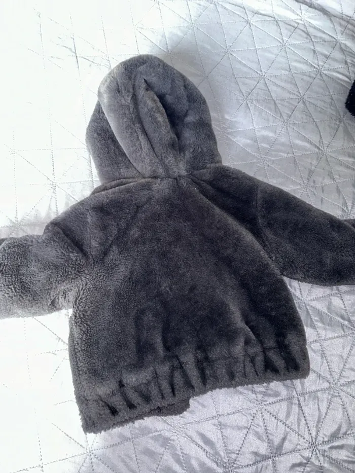 Manteau fourrure Zara bébé fille - photo numéro 3