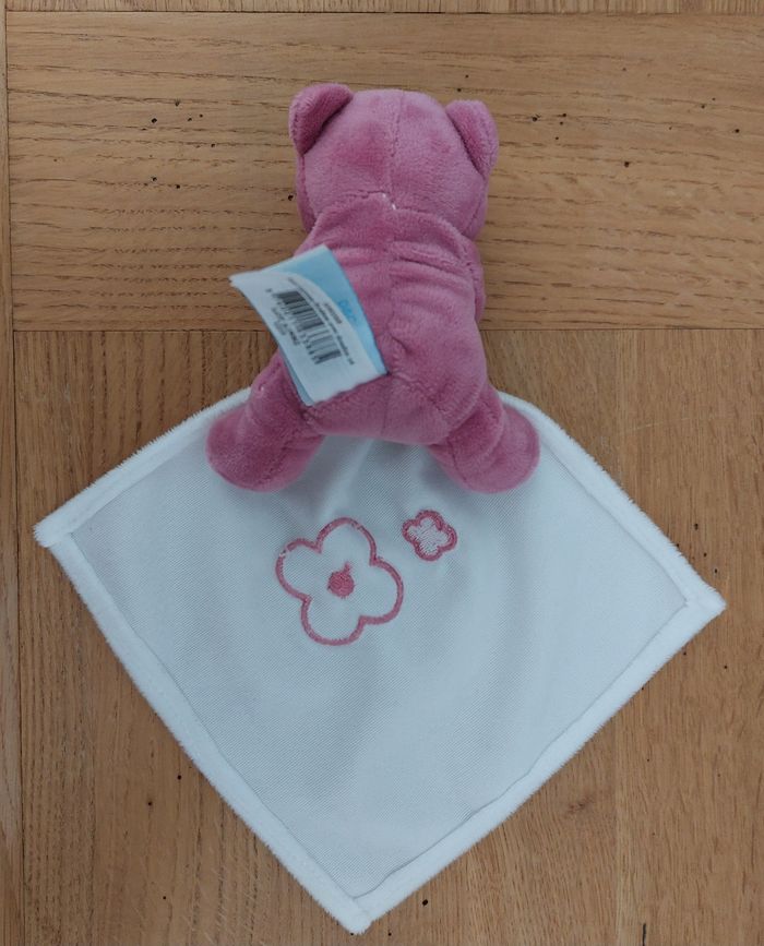 Doudou mouchoir Ours violet - Baby Nat - photo numéro 4