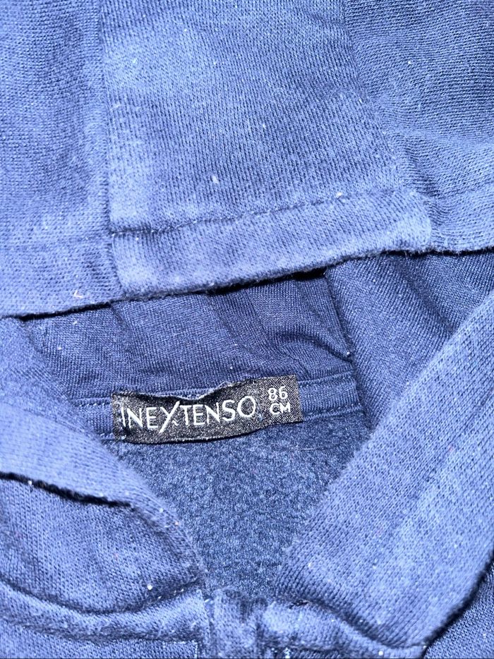Gilet à zip bleu dinosaures - 18 mois - In extenso - photo numéro 3