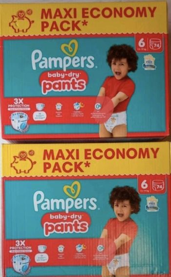Couches pampers baby-dry pants T6 