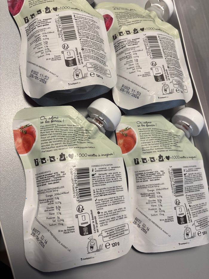 Gourdes alimentaires POPOTE - photo numéro 5