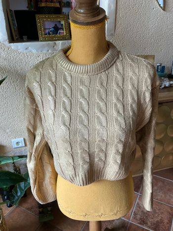 Zara pull doré taille 13 14 ans