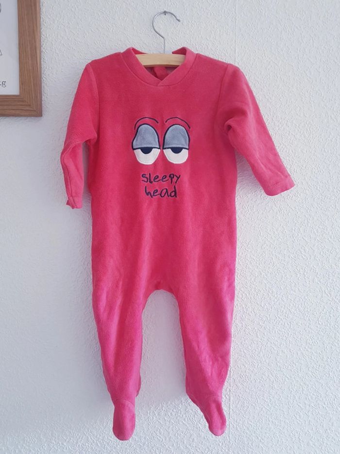 Jen & James - Grenouillère / pyjama une pièce / dors bien en velours - Patrick (Bob L'Éponge)