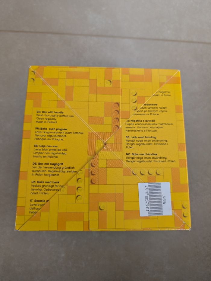 LEGO Brique boîte à lunch avec poignée, transparente - Plastique - Verte - photo numéro 4