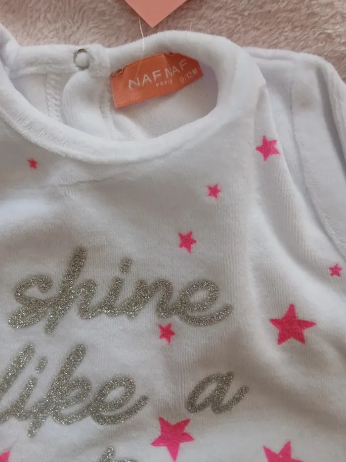 Lot de 2 pyjamas neufs Naf Naf 9-12 mois - photo numéro 5
