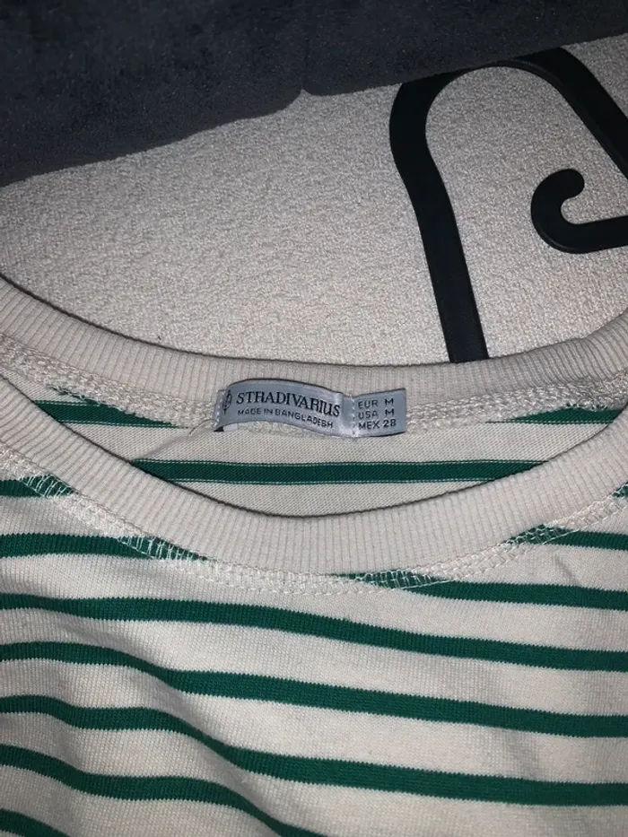 Marinière blanche et verte - photo numéro 3