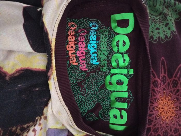 Tee-shirt manches longues Desigual taille M - photo numéro 3
