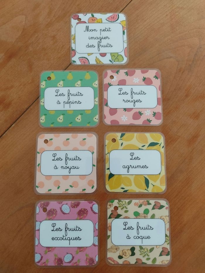 Mon petit imagier des fruits, cartes plastifiées - photo numéro 3