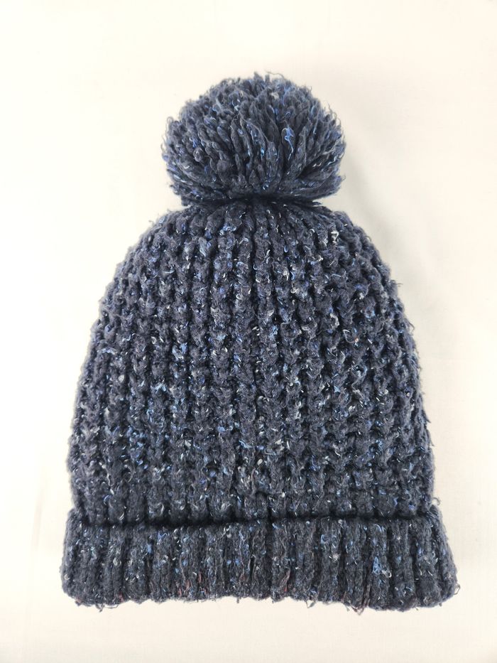 Bonnet Superdry avec pompon Tricot Bleu Chiné - photo numéro 4