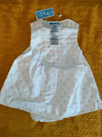 Robe à pois rose Jacadi