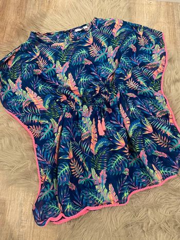 Tunique poncho colorée