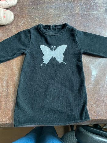 Robe en laine bébé fille 12 mois - Bon état